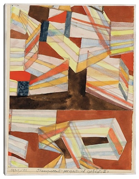 Cuadro decorativo Transparente-Perspectivisch Gefügt (II.) (1921) técnica mixta Cuadros Jr Abstracto