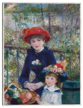 Cuadro decorativo Dos Hermanas (En La Terraza) (1881) técnica mixta Cuadros Jr Fotografía