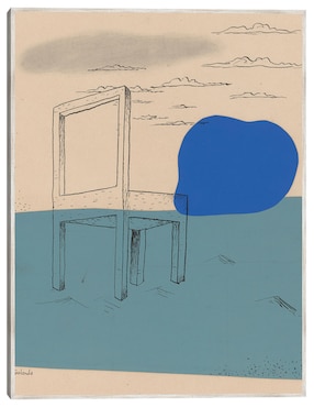 Cuadro decorativo Paisaje Con Silla (1929-1930) técnica mixta Cuadros Jr Abstracto