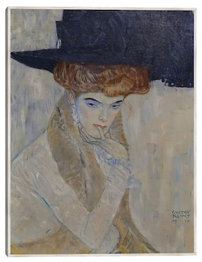 Cuadro decorativo El Sombrero de Plumas Negras (1910) técnica mixta Cuadros Jr Fotografía