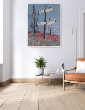 Cuadro decorativo Barcos De Pesca (1932) técnica mixta Cuadros Jr Costa