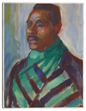 Cuadro decorativo Africano Con Pañuelo Verde (1916) técnica mixta Cuadros Jr Fotografía