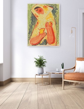 Cuadro decorativo Mujer Con Frutas (1937-1938) técnica mixta Cuadros Jr Abstracto