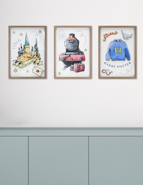 Set litografías Haus Kids Harry Potter técnica acuarela