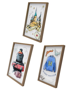 Set litografías Haus Kids Harry Potter técnica acuarela