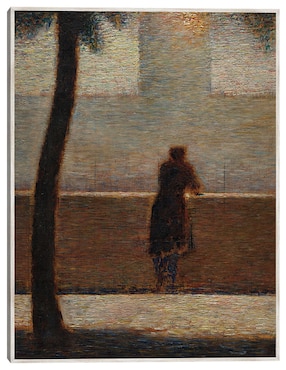 Cuadro decorativo Un Hombre Apoyado En Un Parapeto (Hacia 1881) técnica mixta Cuadros Jr Gente
