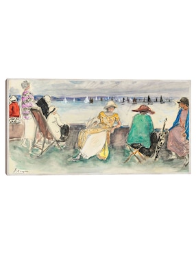 Cuadro decorativo Mujeres Aux Régates (1920) técnica mixta Cuadros Jr Gente