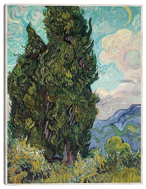 Cuadro decorativo Cipreses (1889) técnica mixta Cuadros Jr Bosques