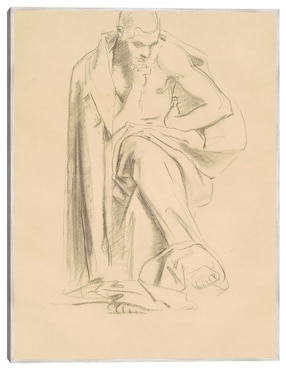 Cuadro decorativo estudio de filosofía (1922-1925) técnica mixta cuadros jr siluetas