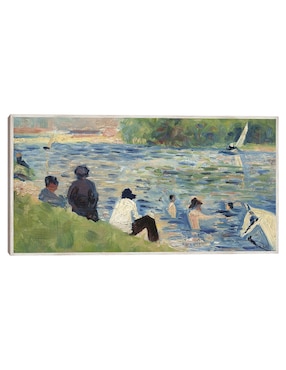 Cuadro decorativo Bañistas (Estudio Para Bañistas En Asnières) (1883-1884) técnica mixta Cuadros Jr Gente