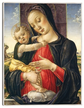 Cuadro decorativo Virgen Y El Niño, C. 1475  técnica mixta Cuadros Jr Vírgenes