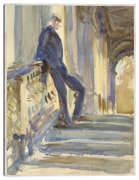 Cuadro decorativo Sir Neville Wilkinson En Las Escaleras Del Puente Palladiano En Wilton House (1904-1905) técnica mixta Cuadros Jr Gente