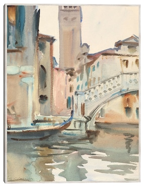 Cuadro decorativo Un Puente Y Campanario, Venecia (1902-1904) técnica mixta Cuadros Jr Puentes