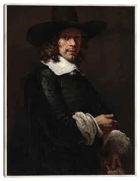 Cuadro decorativo Retrato de Un Caballero Con Sombrero Alto Y Guantes, C. 1656/165 técnica mixta Cuadros Jr Gente