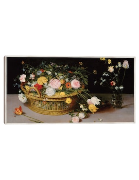Cuadro decorativo Flores En Una Cesta Y Un Jarrón, 1615 técnica mixta Cuadros Jr Ramos