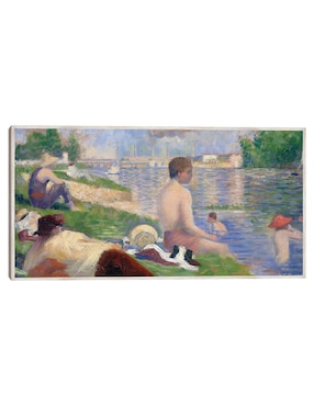 Cuadro decorativo Estudio Final Para “Bañistas En Asnières” (1883) técnica mixta Cuadros Jr Gente