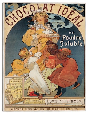 Cuadro decorativo Chocolate Ideal (Antes de 1897) técnica mixta Cuadros Jr Publicidad