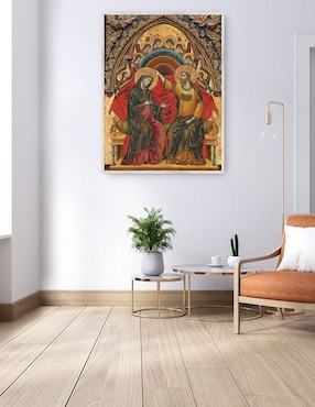 Cuadro decorativo La Coronación De La Virgen, 1324 técnica mixta Cuadros Jr Vírgenes