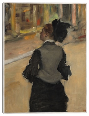 Cuadro decorativo Mujer Vista Desde Atrás (Visita A Un Museo), C. 1879-1885  técnica mixta Cuadros Jr Gente