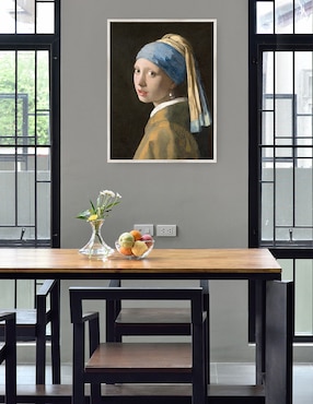 Cuadro decorativo La Muchacha Del Pendiente de Perla (C. 1665) técnica mixta Cuadros Jr Gente