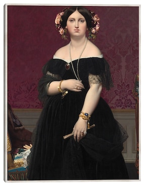 Cuadro decorativo Señora Moitessier C 1851 técnica mixta Cuadros Jr Gente