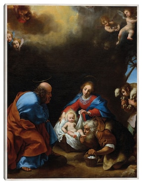 Cuadro decorativo Adoración De Los Pastores (C. 1670) técnica mixta Cuadros Jr Pesebre