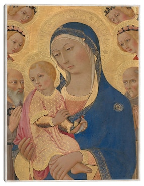 Cuadro decorativo La Virgen Y El Niño Con San Jerónimo, San Bernardino Y Ángeles C. 1460/1470 técnica mixta Cuadros Jr Vírgenes