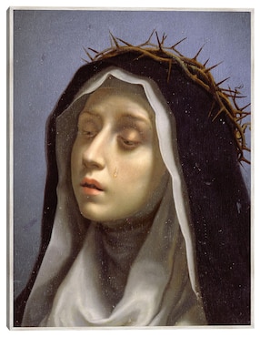 Cuadro decorativo Santa Catalina De Siena técnica mixta Cuadros Jr Vírgenes