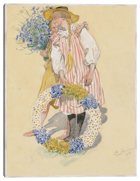 Cuadro decorativo Lisbeth Y Brita (1902) técnica mixta Cuadros Jr Gente