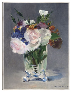 Cuadro decorativo Flores En Un Jarrón de Cristal (C. 1882) técnica mixta Cuadros Jr Floreros
