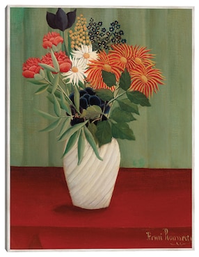 Cuadro decorativo Ramo De Flores Con Ásteres Chinos Y Tokios (1910) técnica mixta Cuadros Jr Floreros