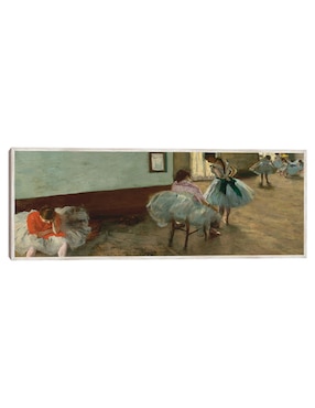 Cuadro decorativo La Lección de Danza, C. 1879  técnica mixta Cuadros Jr Gente