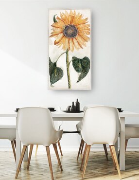 Cuadro decorativo Girasol (1688-1698) técnica mixta Cuadros Jr Girasoles