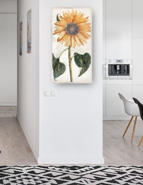 Cuadro decorativo Girasol (1688-1698) técnica mixta Cuadros Jr Girasoles