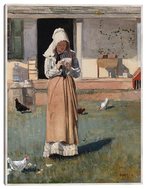 Cuadro decorativo Un Pollo Enfermo (1874) técnica mixta Cuadros Jr Gente