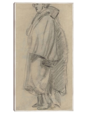 Cuadro decorativo Hombre Con Capa (Verso) (1852-1858) técnica mixta Cuadros Jr Gente