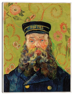 Cuadro decorativo El Cartero (Joseph Roulin) (1888) técnica mixta Cuadros Jr Gente