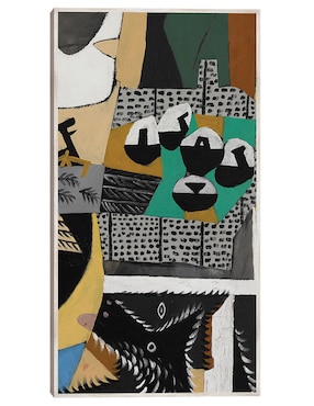 Cuadro decorativo Perro Y Gallo (1921) técnica mixta Cuadros Jr Colores