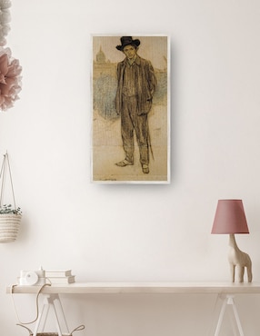 Cuadro decorativo Retrato de Pablo Picasso (Hacia 1900)  técnica mixta Cuadros Jr Gente