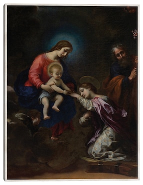 Cuadro decorativo Las Bodas Místicas de Santa Catalina de Alejandría (Ca. 1656) técnica mixta Cuadros Jr Religión Y Espiritualidad