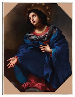 Cuadro decorativo Virgen En La Gloria (1665-1675) técnica mixta Cuadros Jr Vírgenes