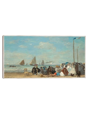 Cuadro decorativo Escena De Playa En Trouville técnica mixta Cuadros Jr Gente