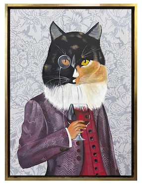 Pintura Lordcat técnica acrílico Lune Art Gallery AnimalArt