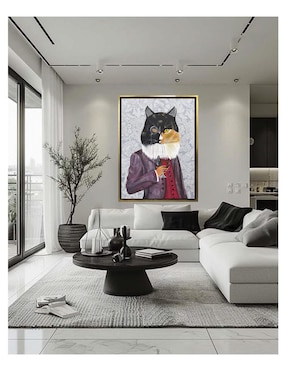 Pintura Lordcat técnica acrílico Lune Art Gallery AnimalArt