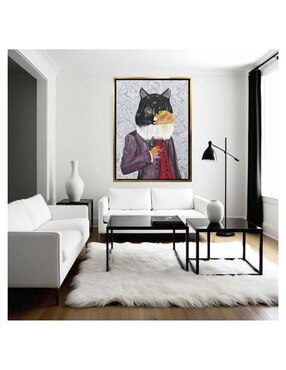 Pintura Lordcat técnica acrílico Lune Art Gallery AnimalArt