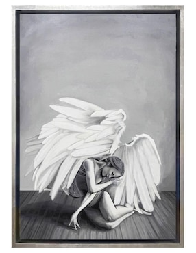 Pintura Broken Wings técnica acrílico Lune Art Gallery Ángeles