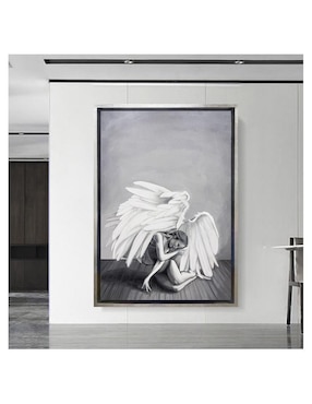 Pintura Broken Wings técnica acrílico Lune Art Gallery Ángeles