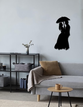 Cuadro decorativo Pigo pareja bajo la lluvia