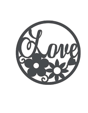 Cuadro decorativo Pigo flores love