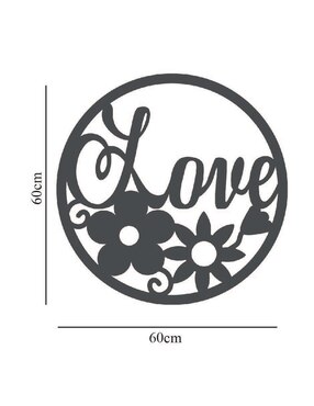 Cuadro decorativo Pigo flores love